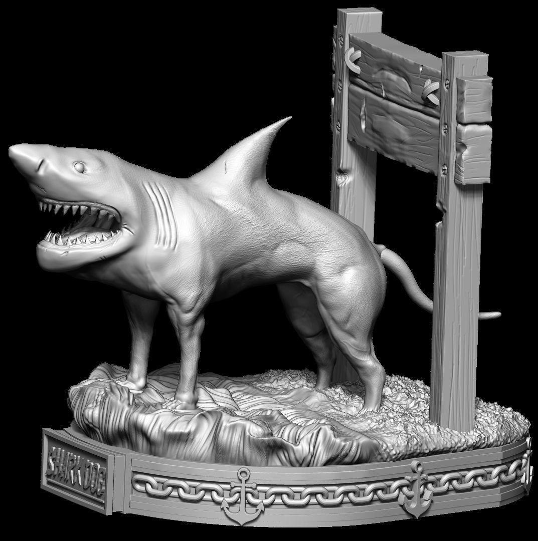 SHARK DOG 3D print model_5