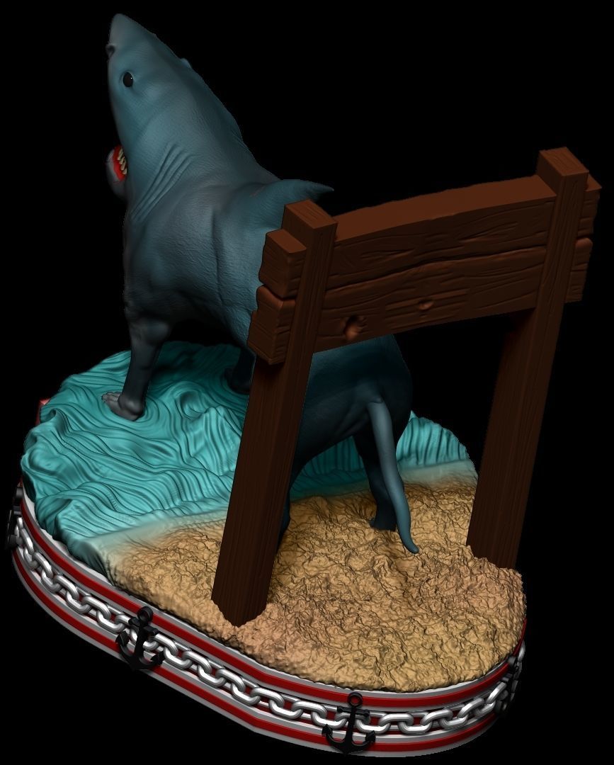 SHARK DOG 3D print model_4