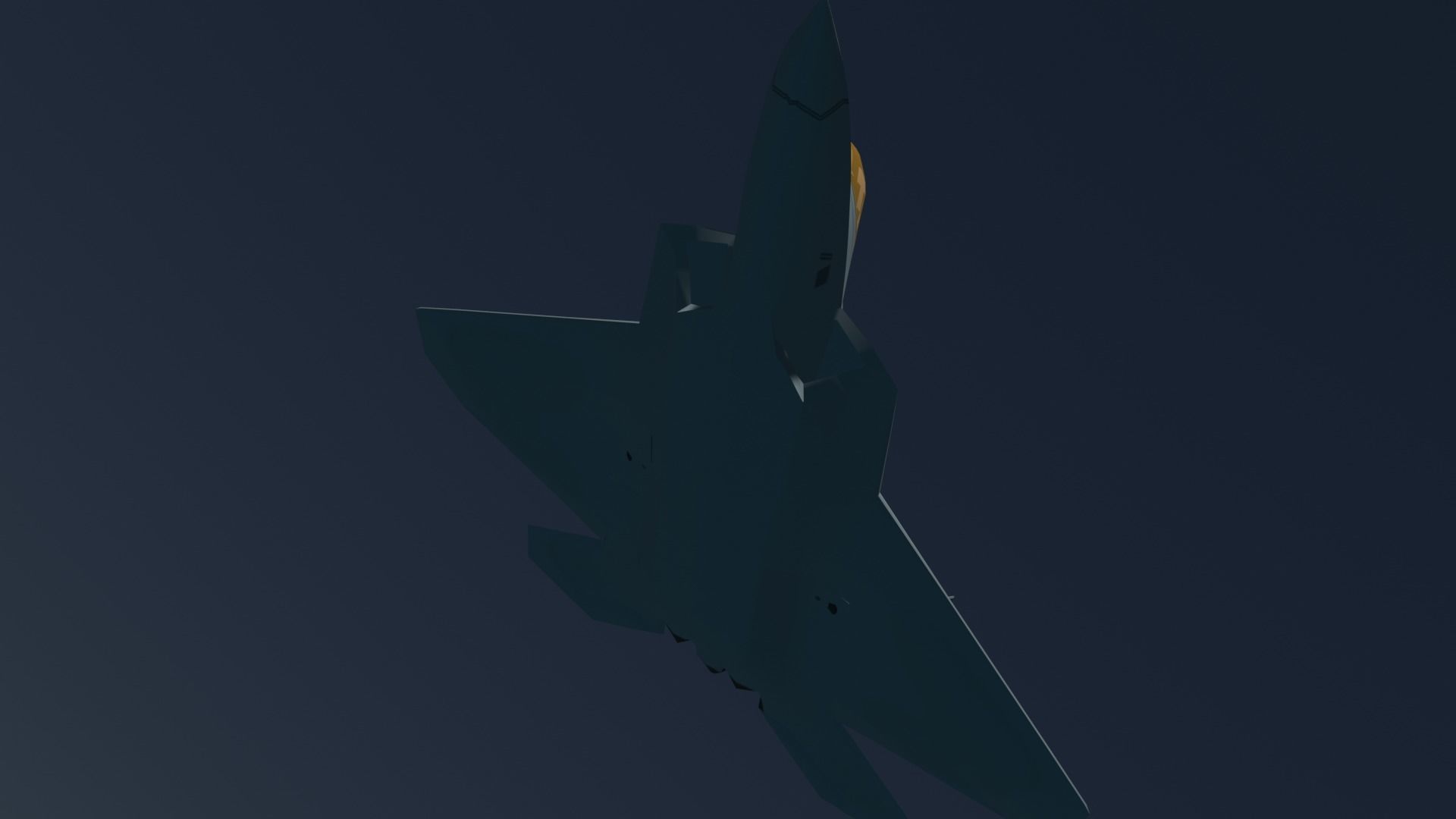 F-22 raptor lockheed martin Low-poly 3D model_12