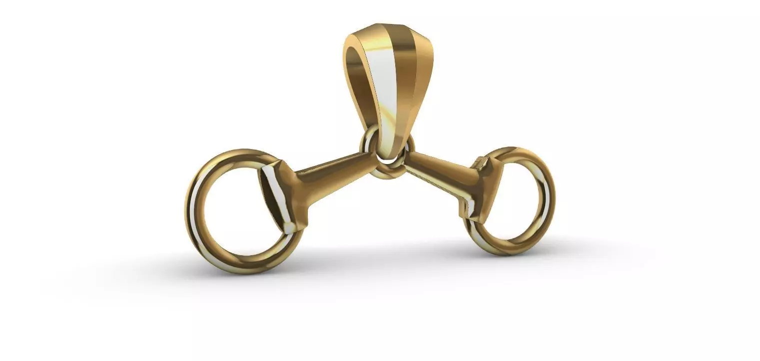 Equestrian Bridle Bit Pendant - Bridao 3D print model_0