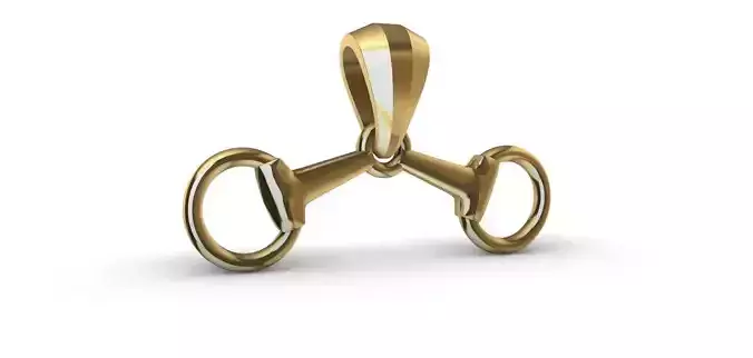 Equestrian Bridle Bit Pendant - Bridao 3D print model