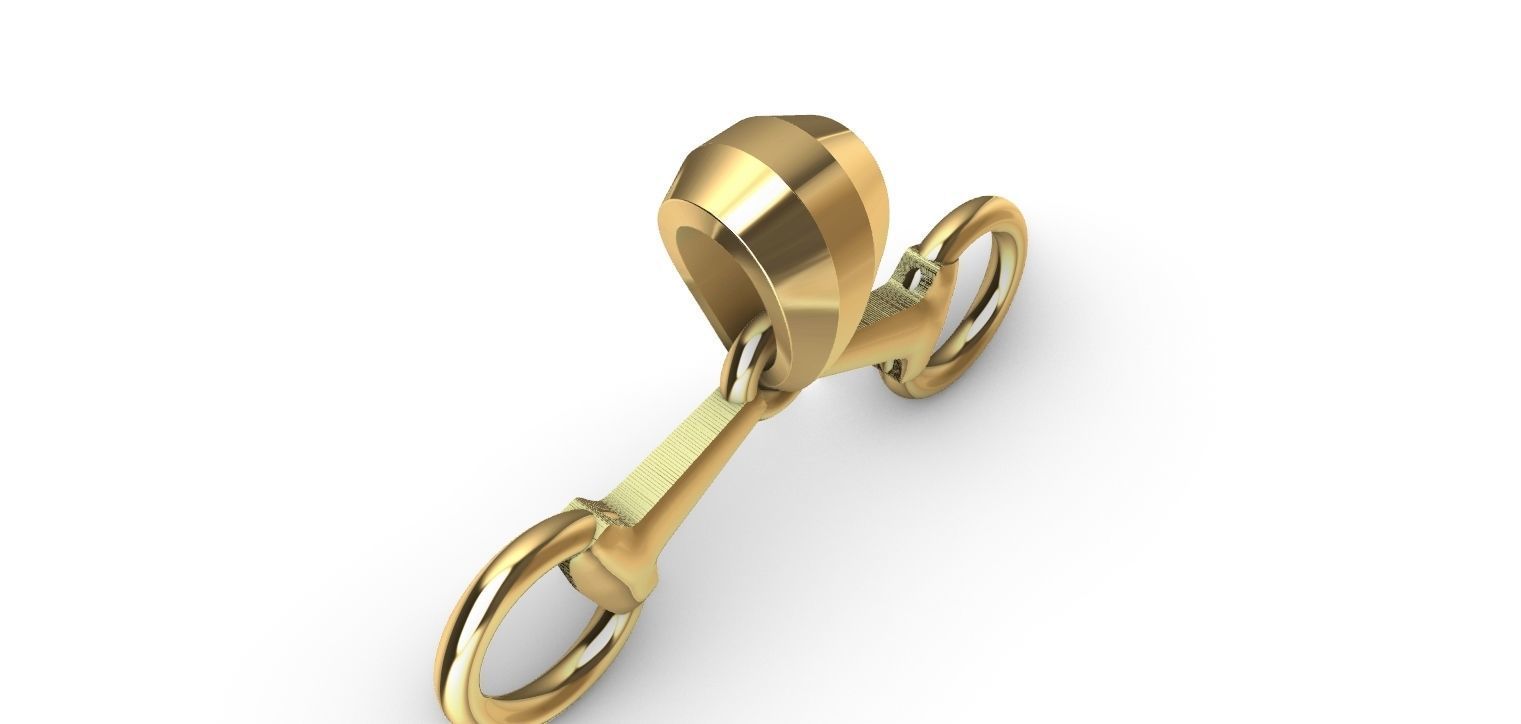 Equestrian Bridle Bit Pendant - Bridao 3D print model_17