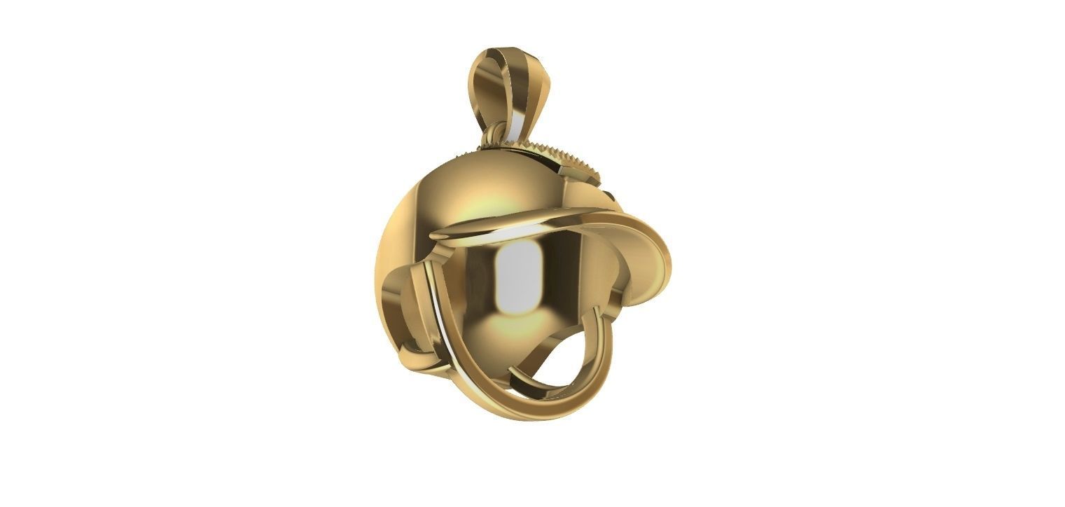 Equestrian Helmet Pendant 3D print model_11