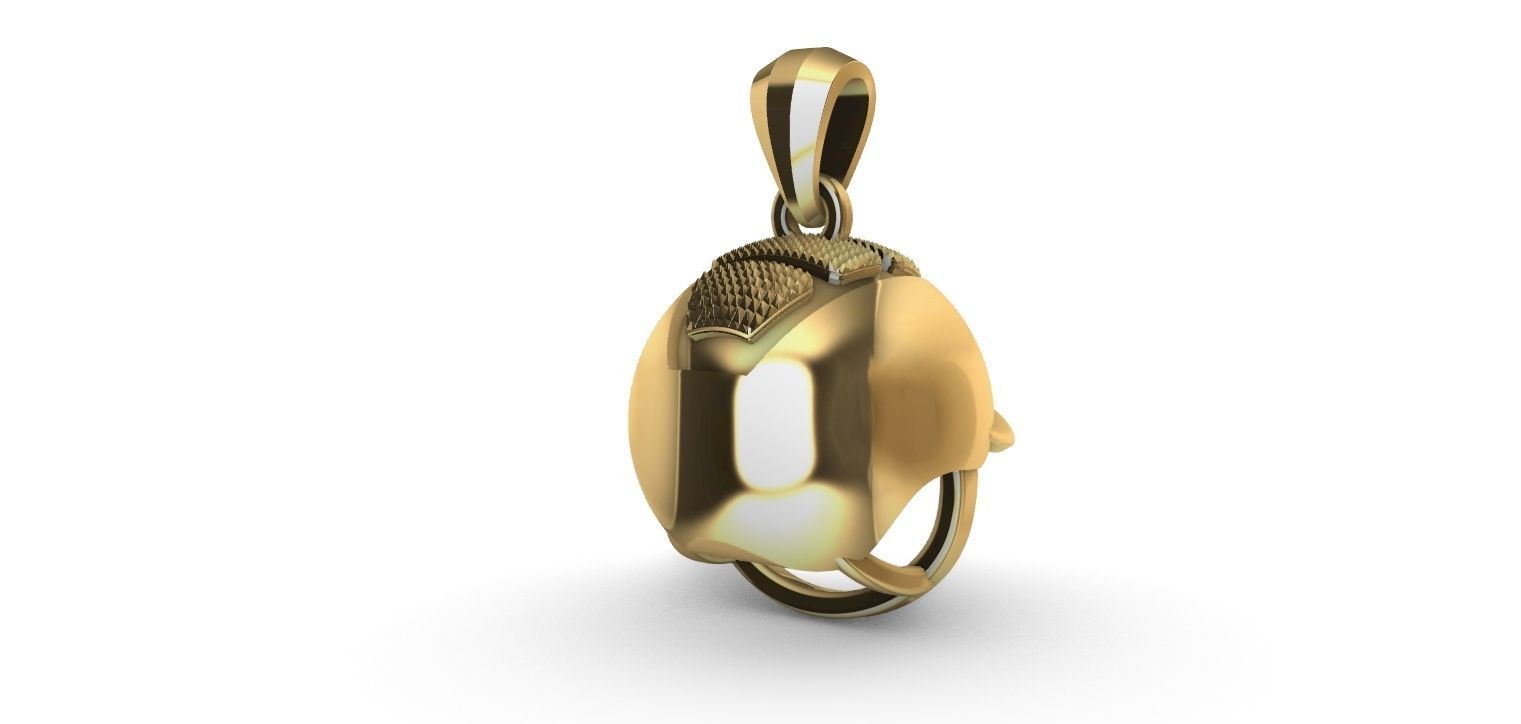 Equestrian Helmet Pendant 3D print model_3