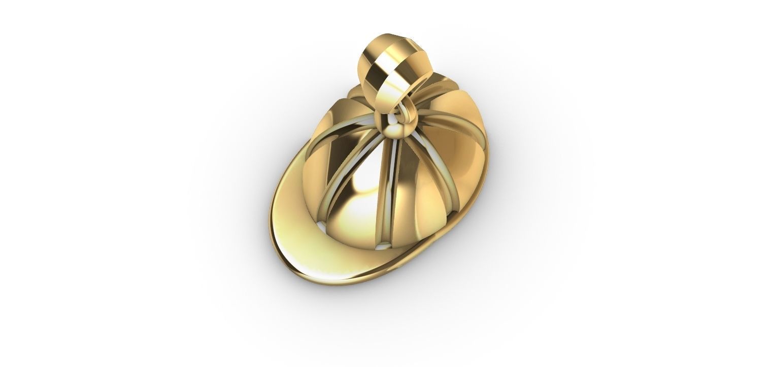 Equestrian Cap Pendant  3D print model_19