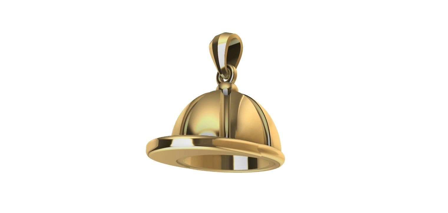 Equestrian Cap Pendant  3D print model_17