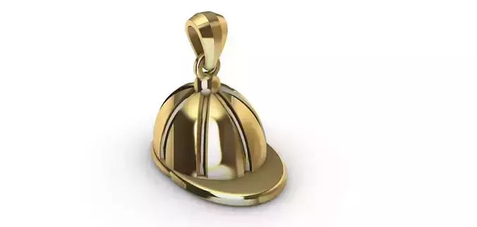 Equestrian Cap Pendant  3D print model