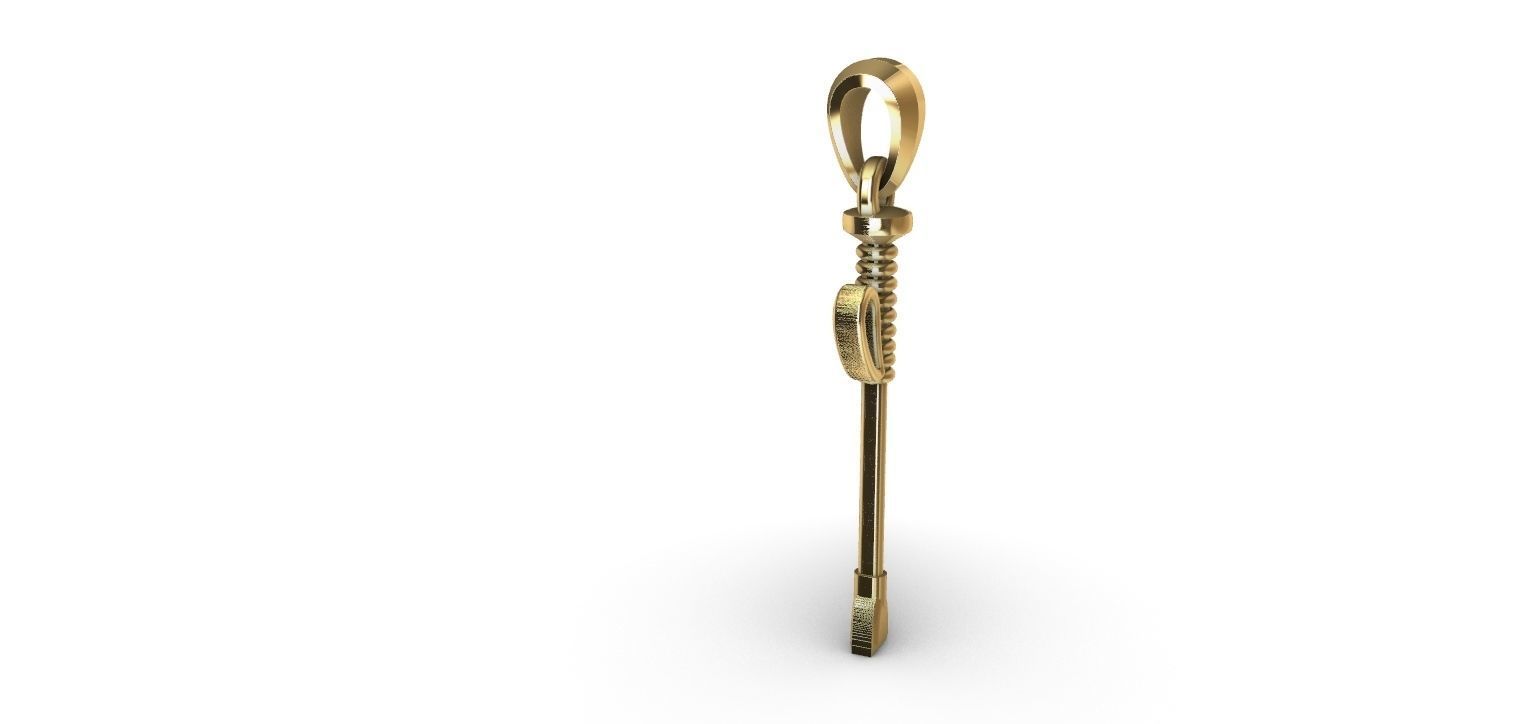 Riding Whip Pendant 3D print model_3
