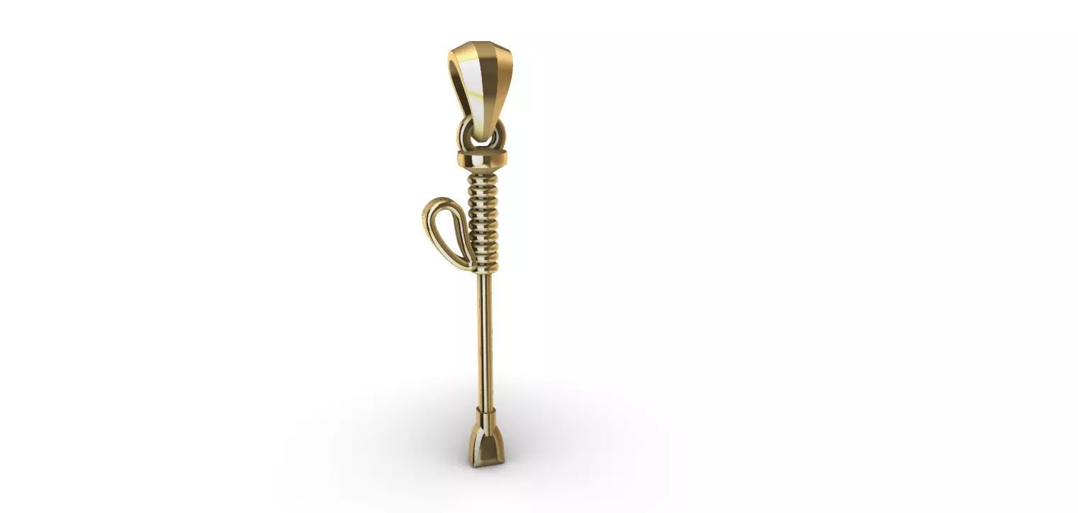Riding Whip Pendant 3D print model_0