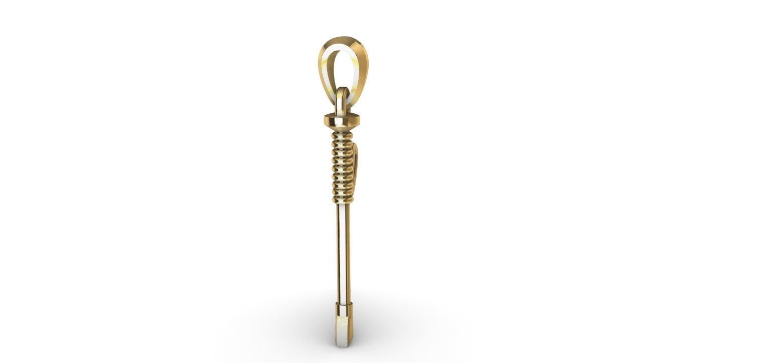 Riding Whip Pendant 3D print model_8