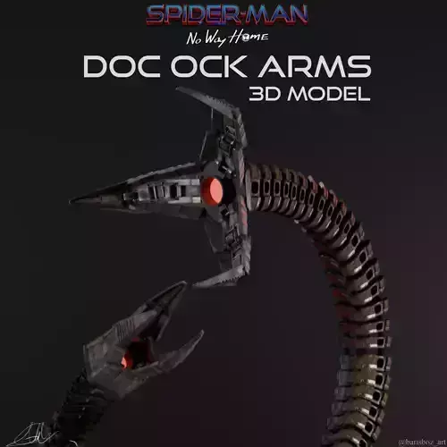  Spider-Man NWH Doc Ock Arms Rigged 3D model