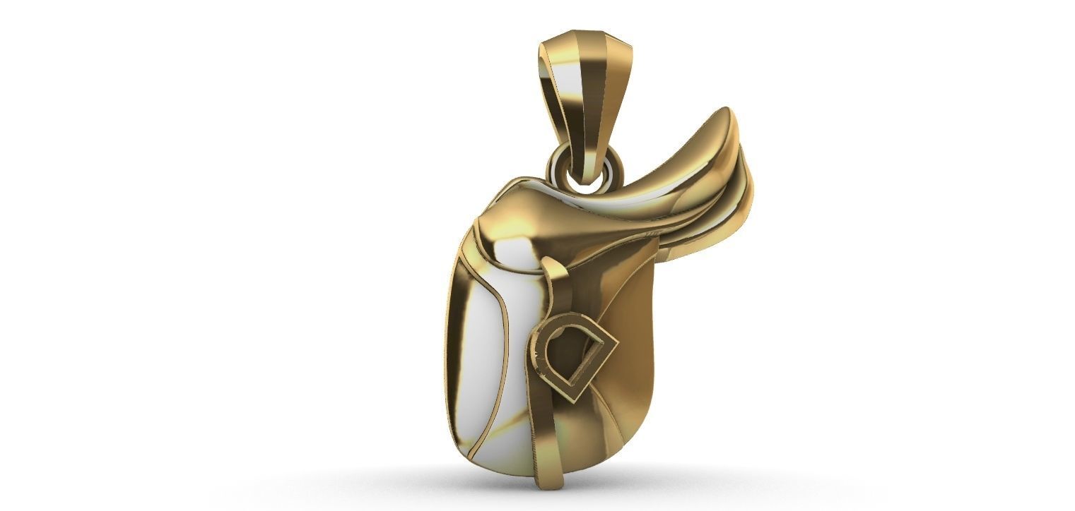 Horse Saddle Pendant - Cela de Cavalo  3D print model_1