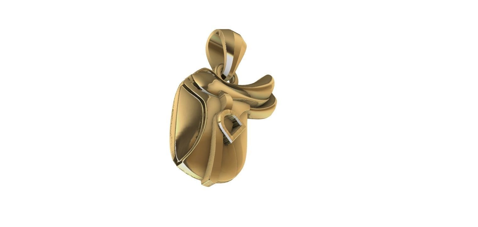 Horse Saddle Pendant - Cela de Cavalo  3D print model_17