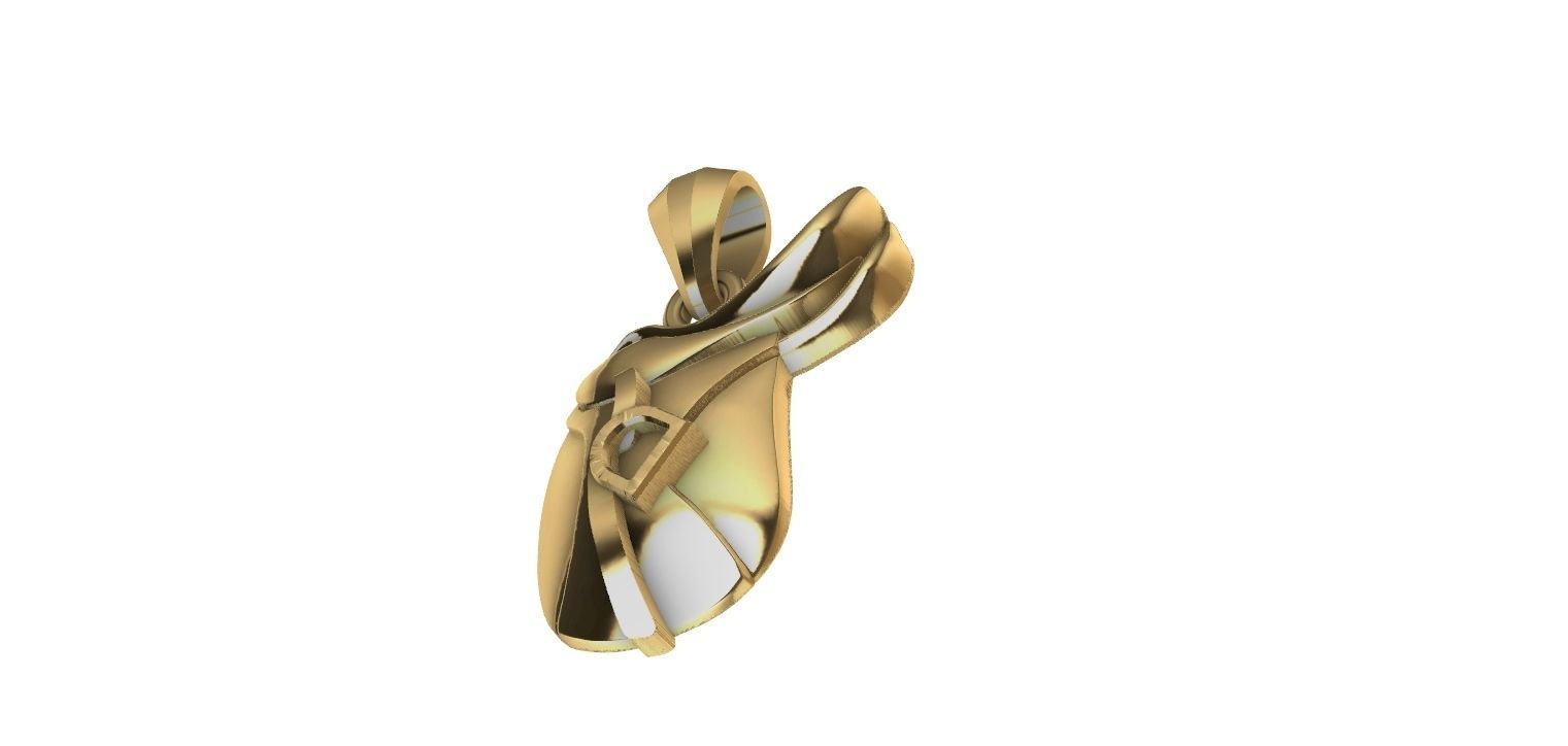 Horse Saddle Pendant - Cela de Cavalo  3D print model_14