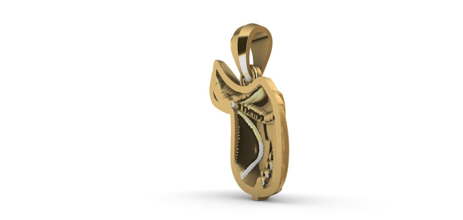 Horse Saddle Pendant - Cela de Cavalo  3D print model_7
