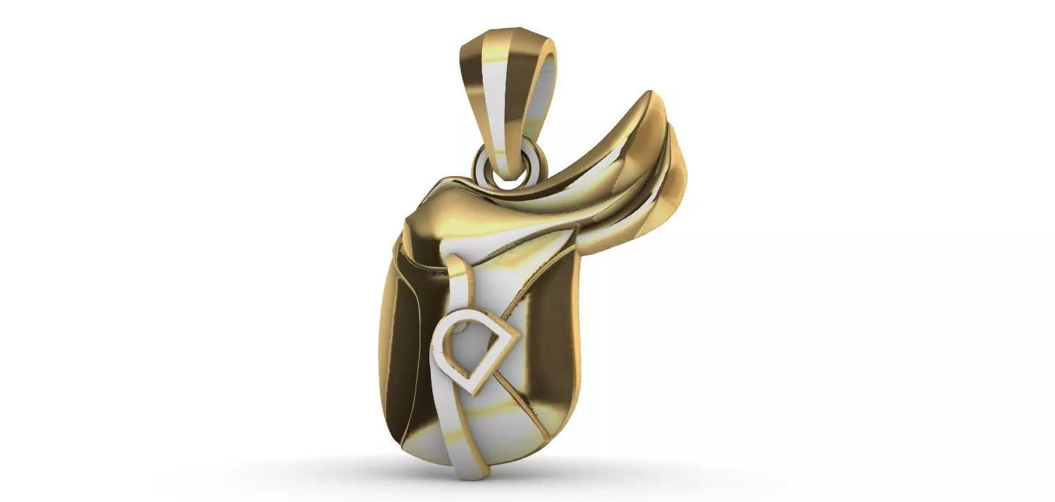 Horse Saddle Pendant - Cela de Cavalo  3D print model_0
