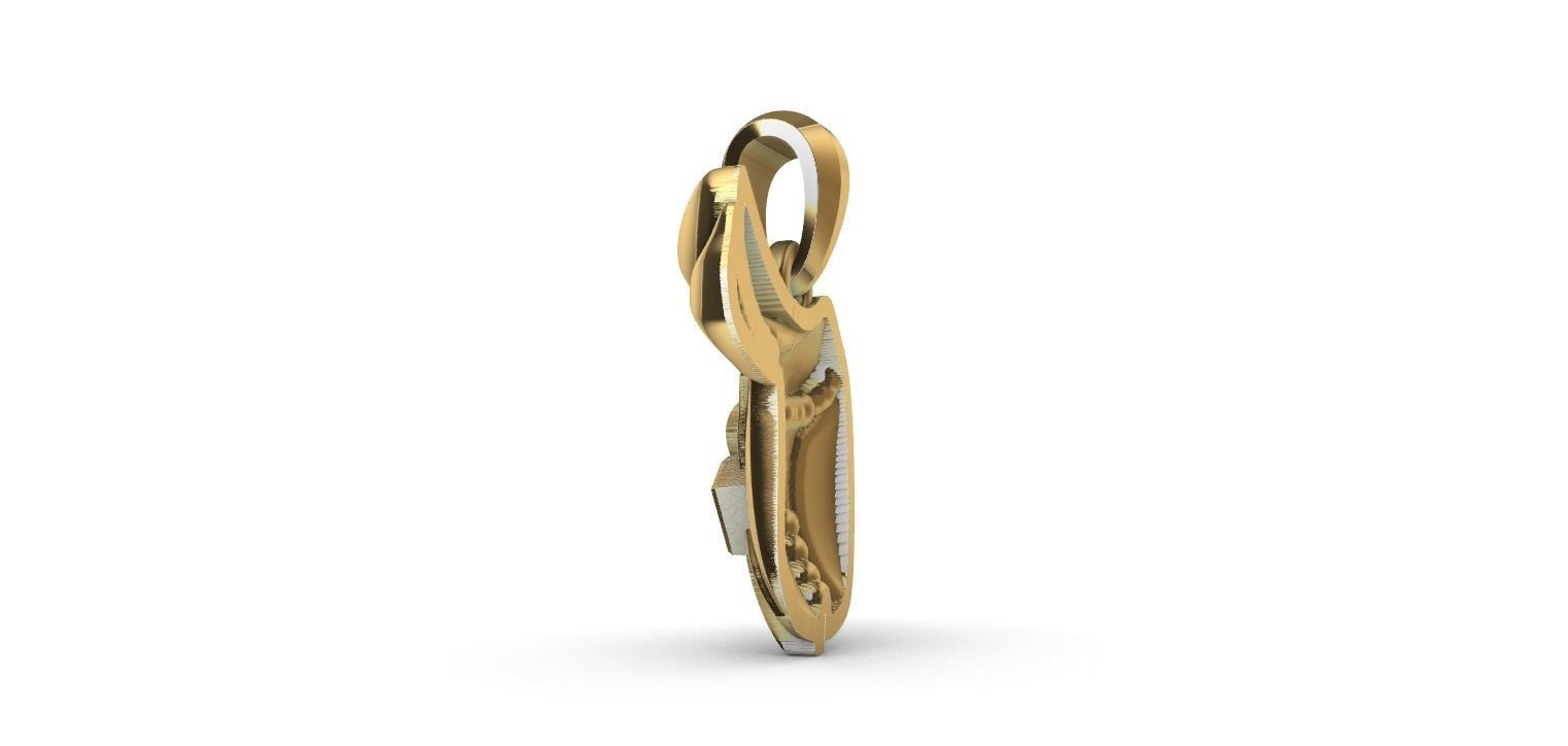 Horse Saddle Pendant - Cela de Cavalo  3D print model_11