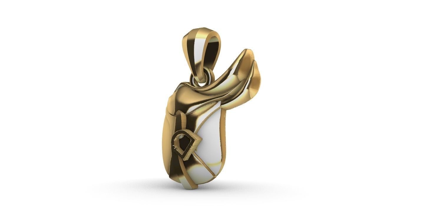 Horse Saddle Pendant - Cela de Cavalo  3D print model_22