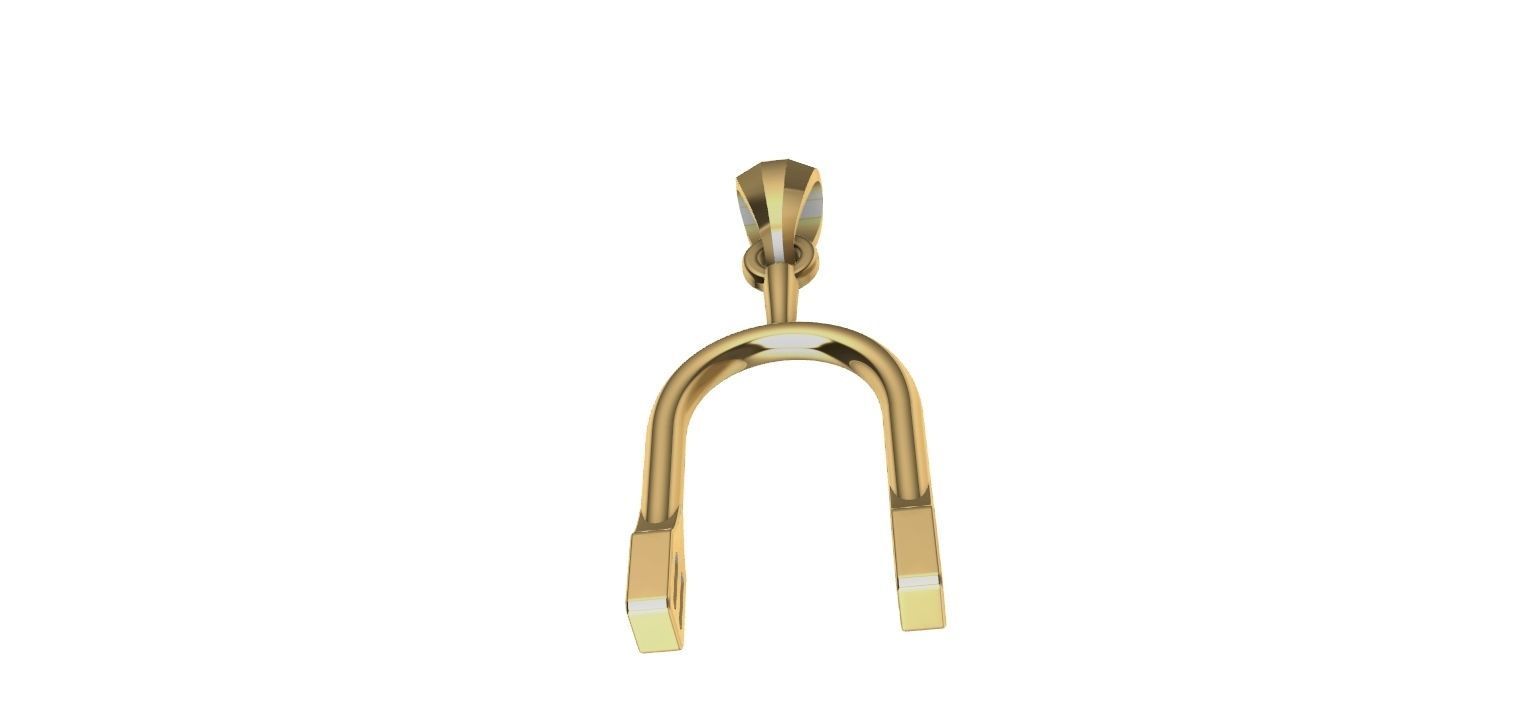 Horse Spur Pendant - Espora  3D print model_11