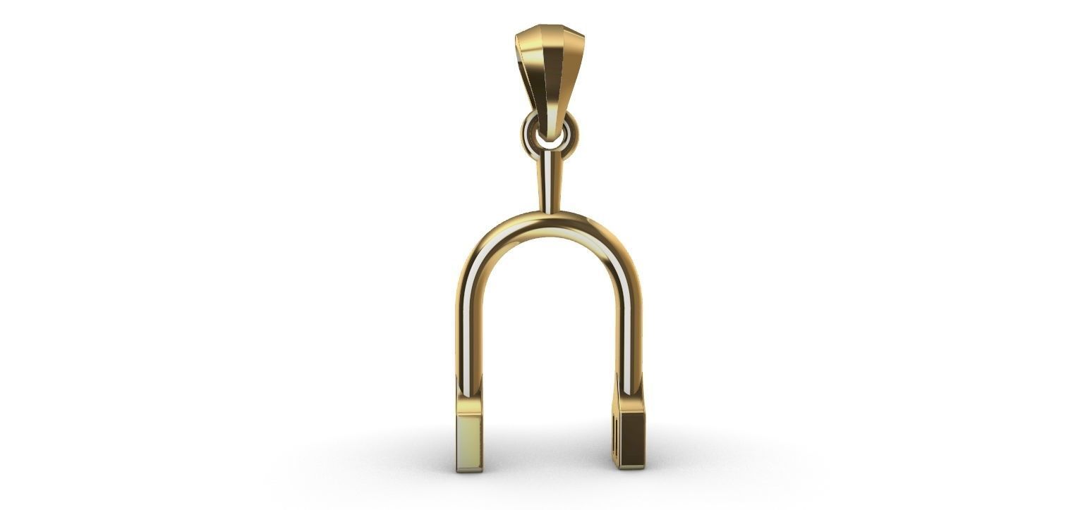 Horse Spur Pendant - Espora  3D print model_6