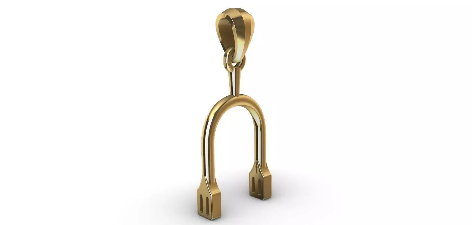 Horse Spur Pendant - Espora  3D print model_0