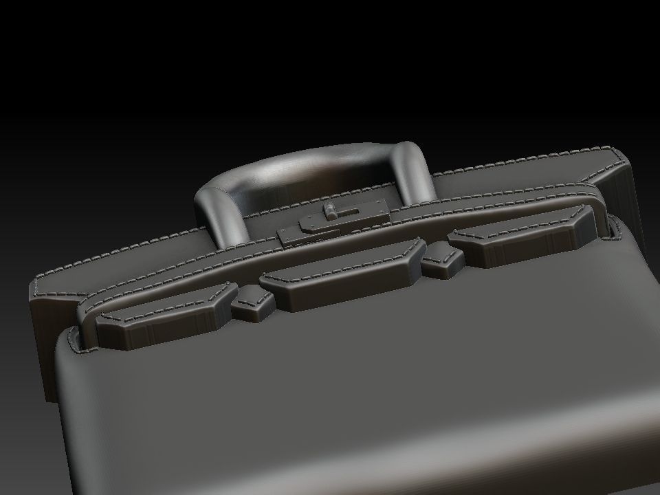 HERMES BIRKIN BAG bas relief  3D print model_4