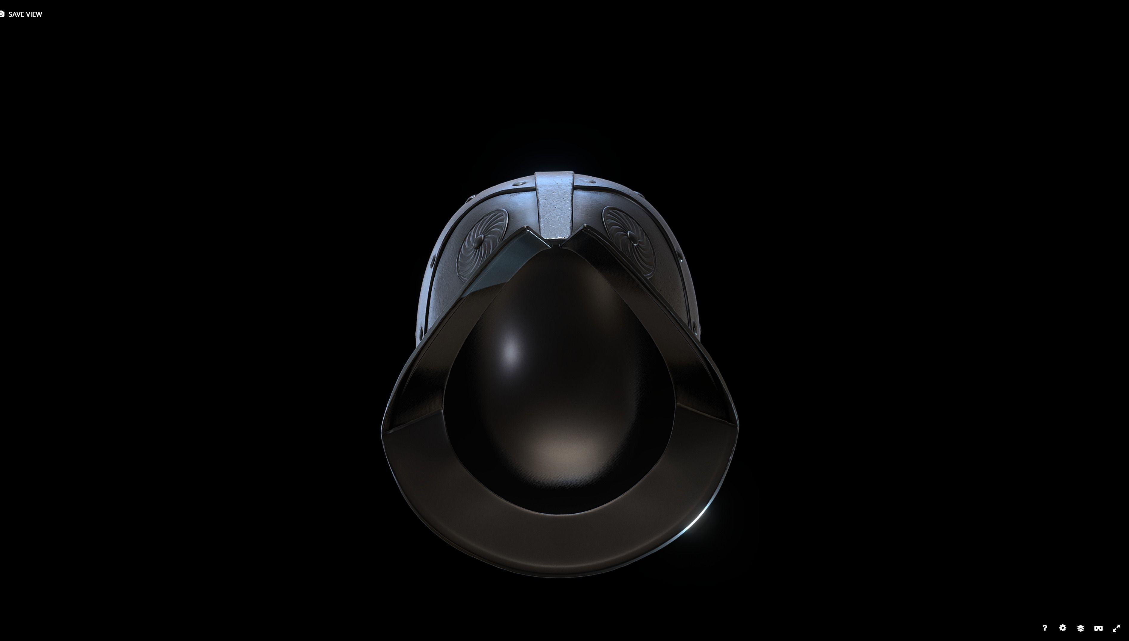 Gladiator Helmet - Secutor 3D model_5