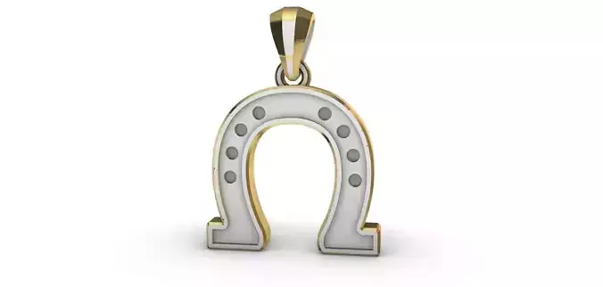 Horseshoe Pendant 3D print model