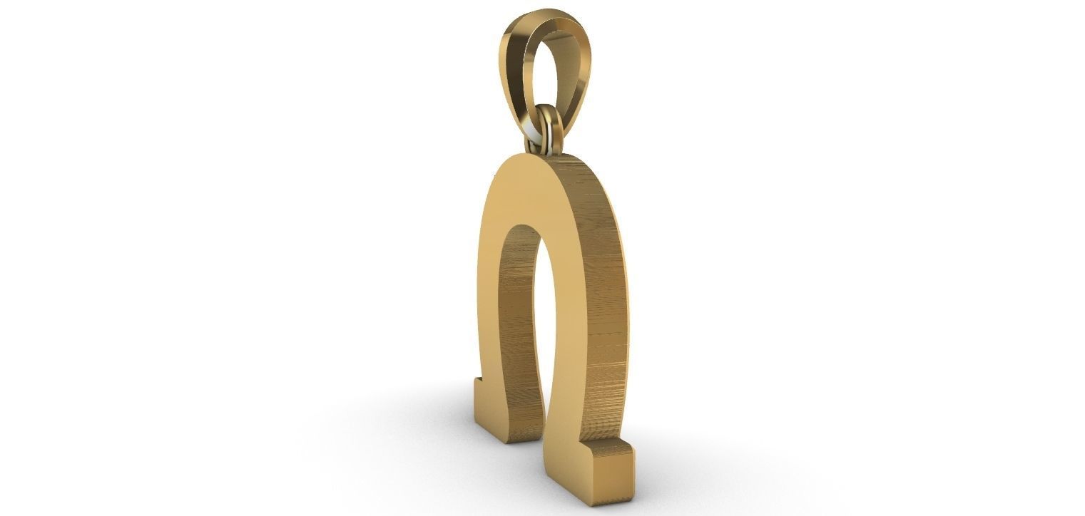 Horseshoe Pendant 3D print model_7