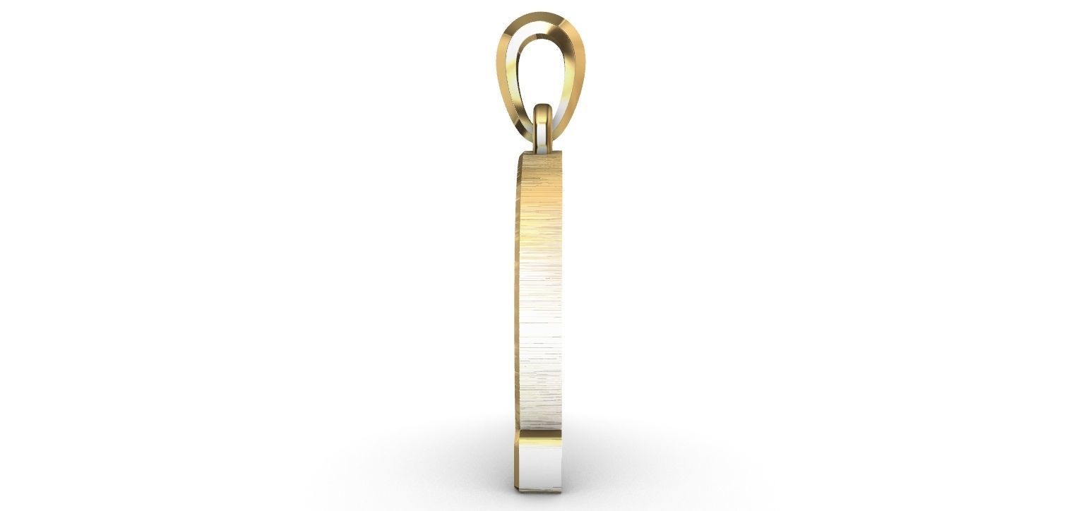 Horseshoe Pendant 3D print model_12