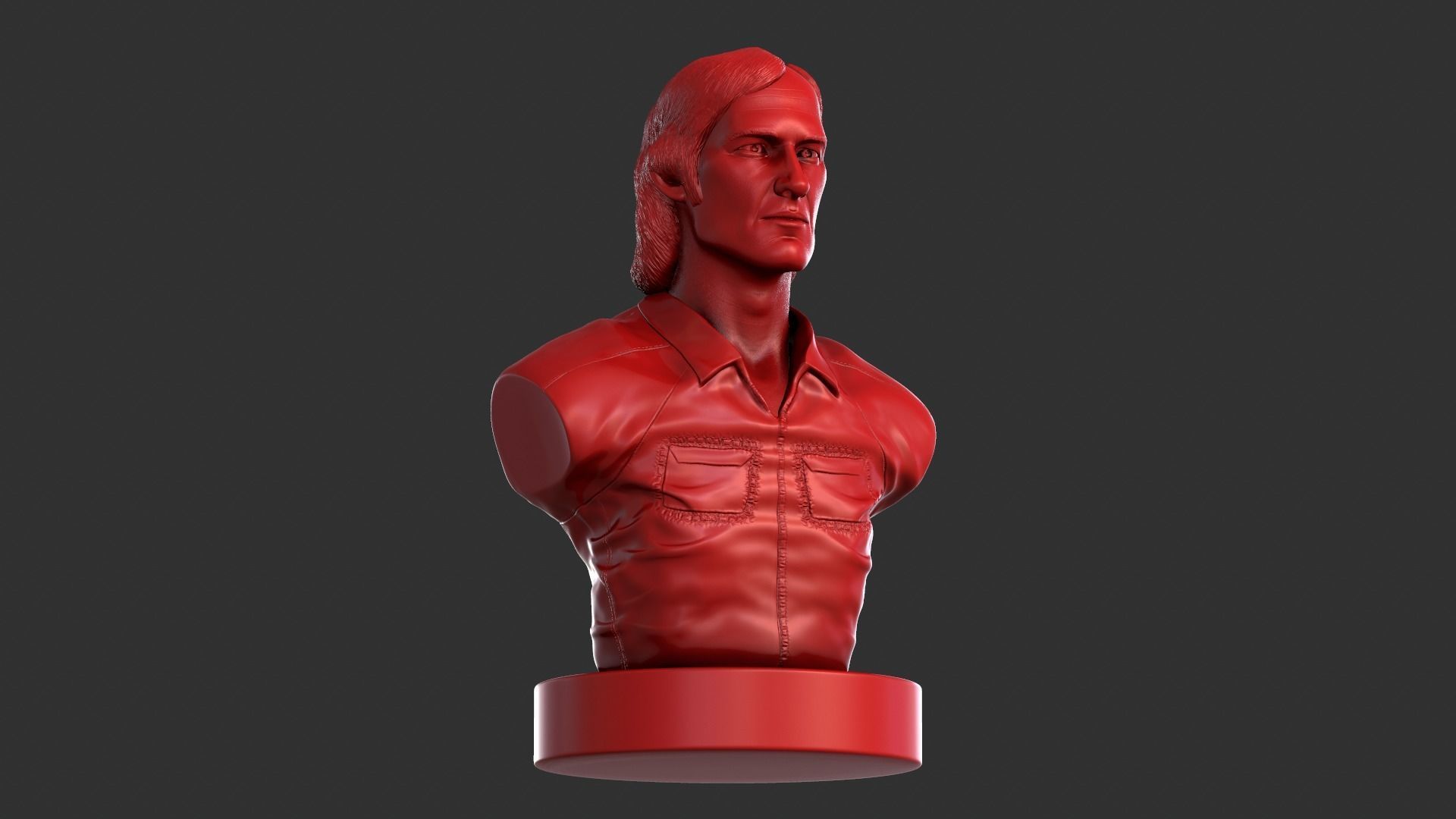 Townes Van Zandt 3D print model_6