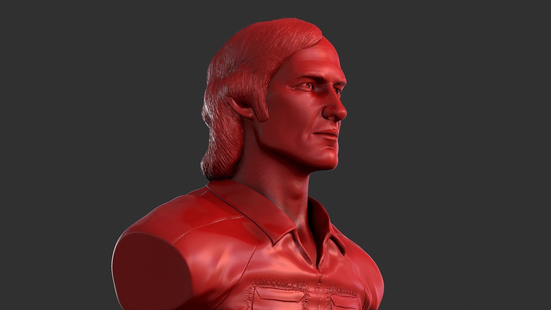 Townes Van Zandt 3D print model_8