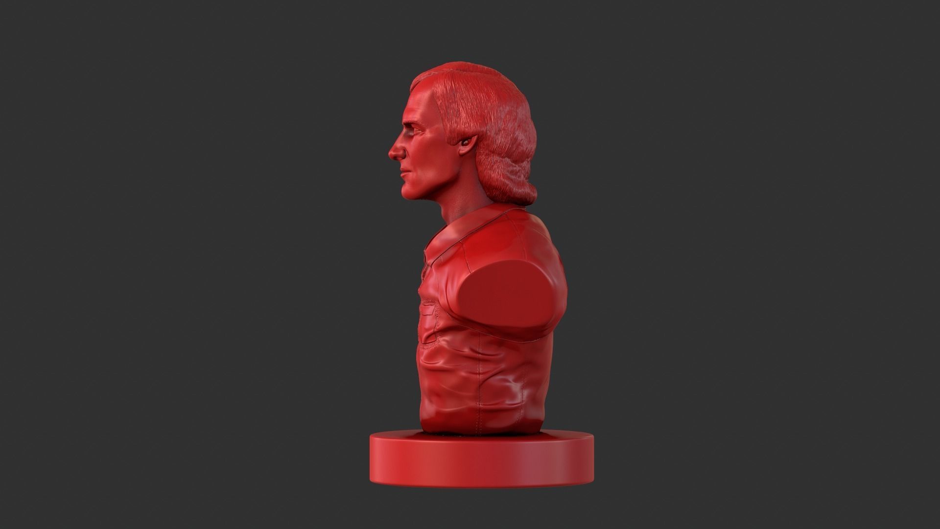 Townes Van Zandt 3D print model_15