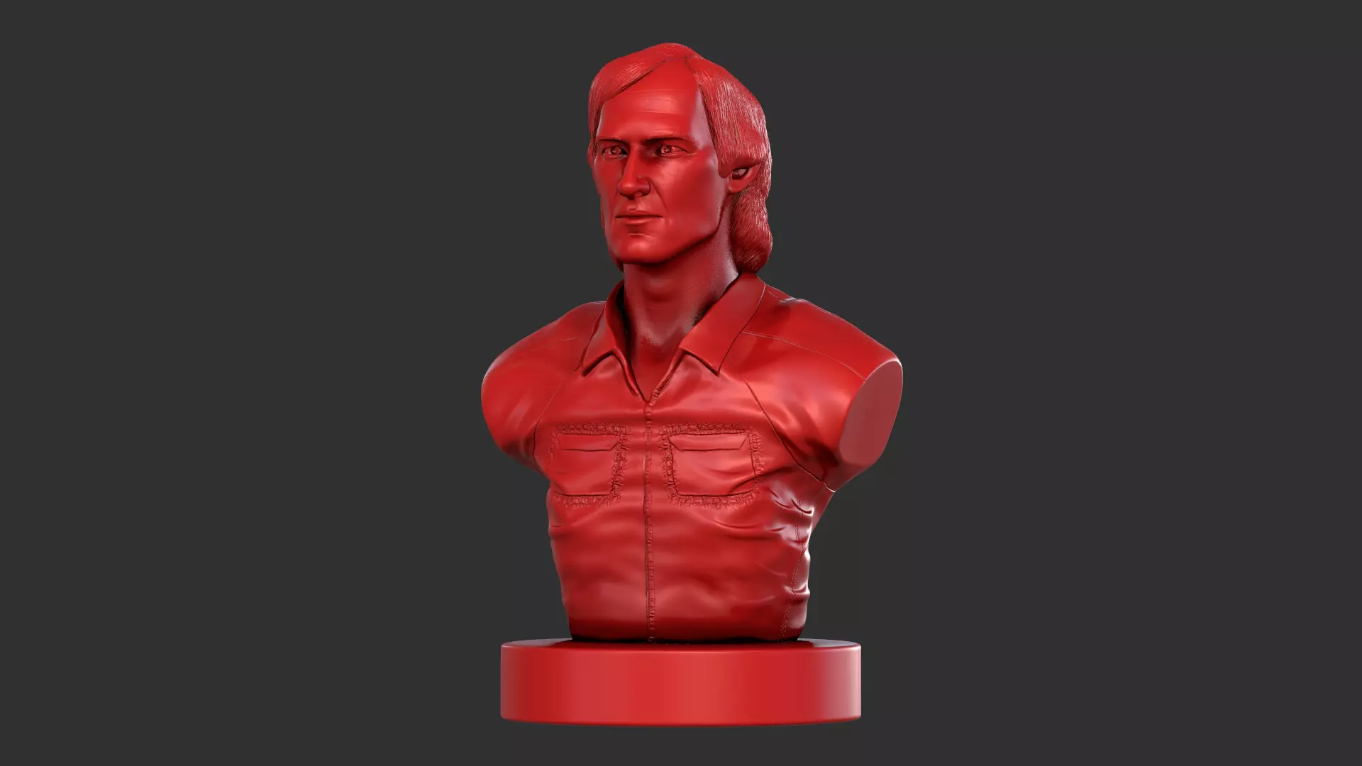 Townes Van Zandt 3D print model_0