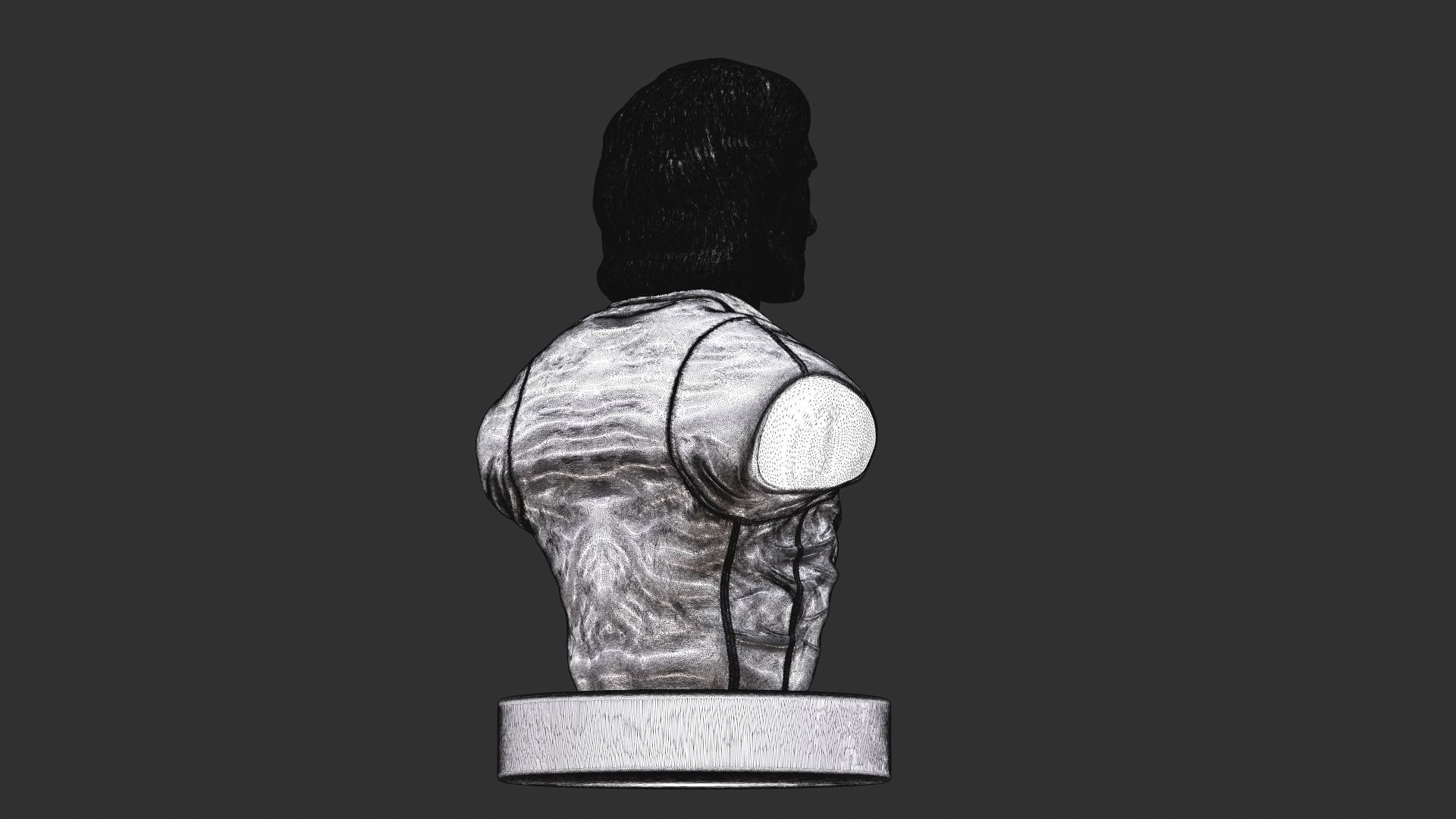 Townes Van Zandt 3D print model_27