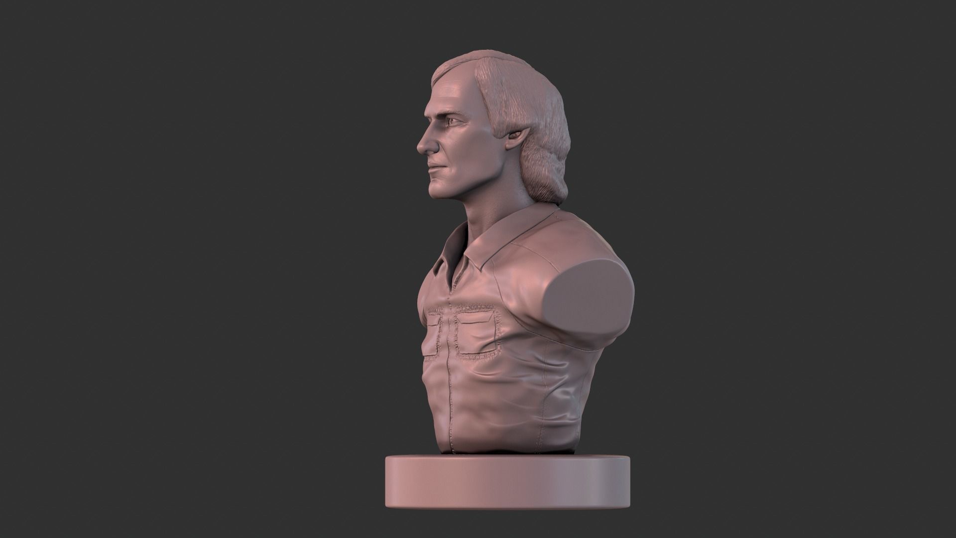 Townes Van Zandt 3D print model_23