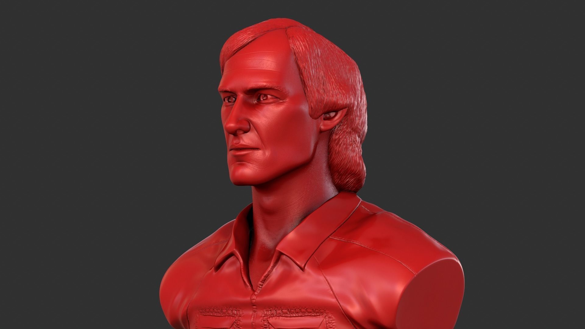 Townes Van Zandt 3D print model_7