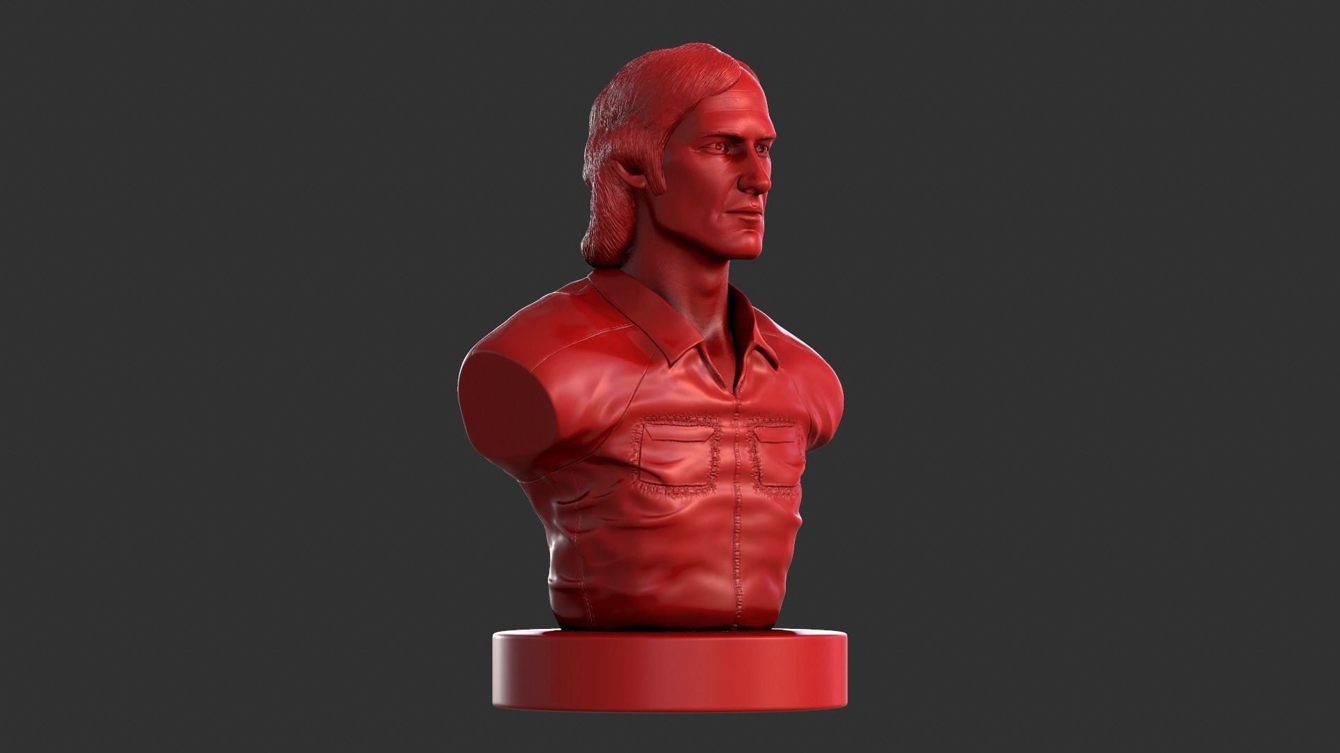Townes Van Zandt 3D print model_2