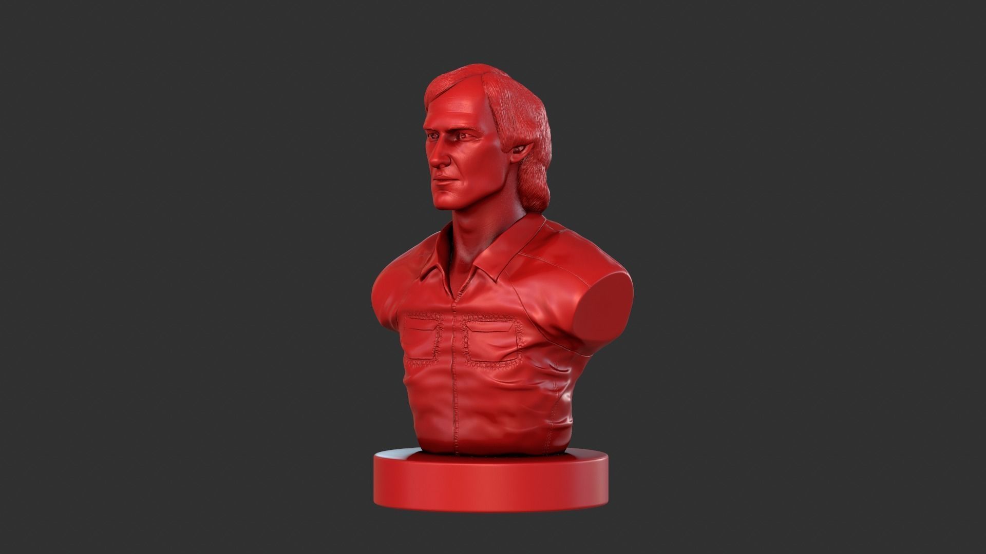 Townes Van Zandt 3D print model_14