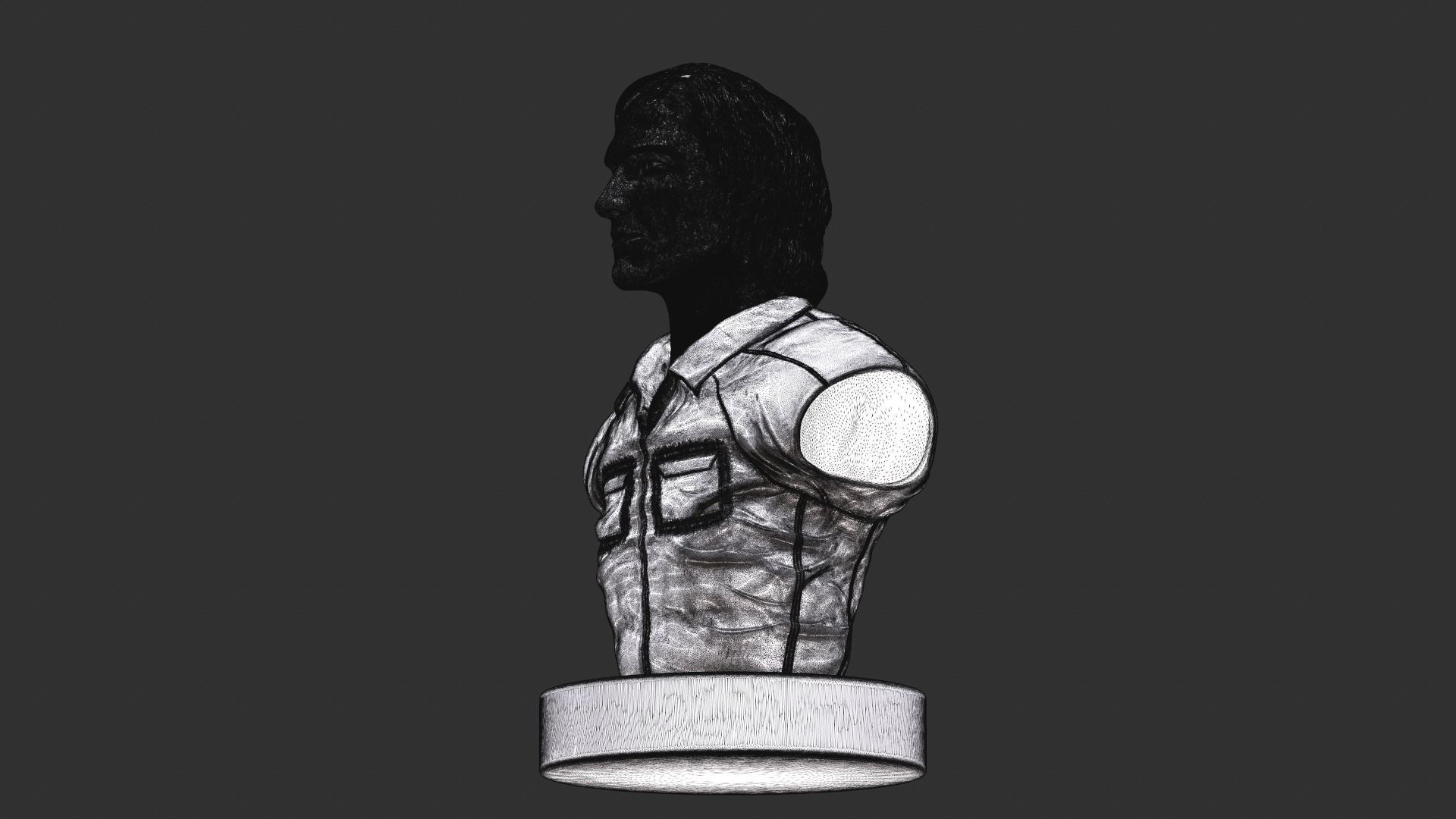 Townes Van Zandt 3D print model_28