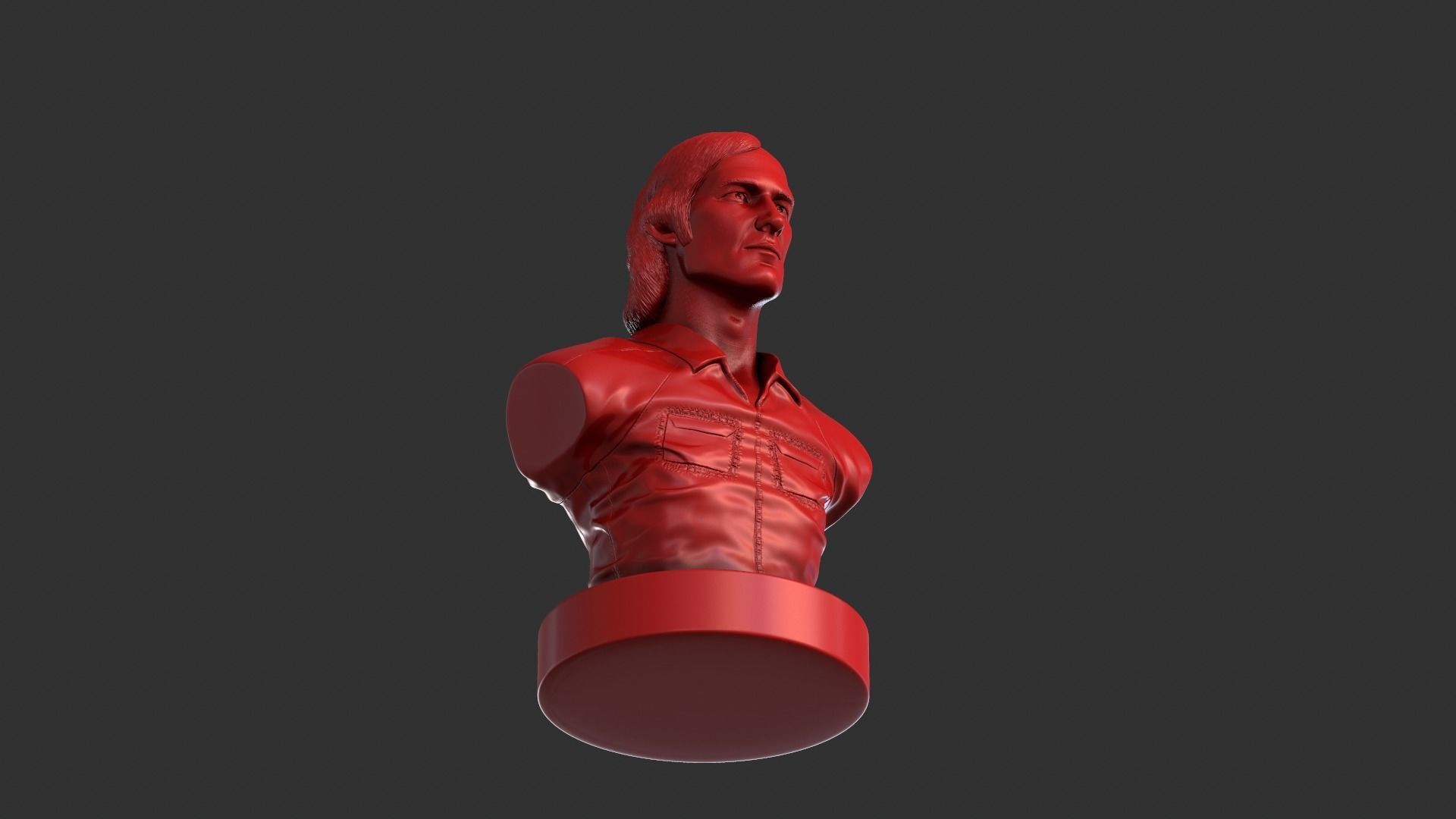 Townes Van Zandt 3D print model_13