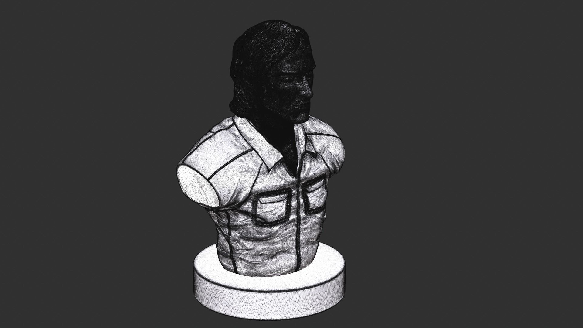 Townes Van Zandt 3D print model_29