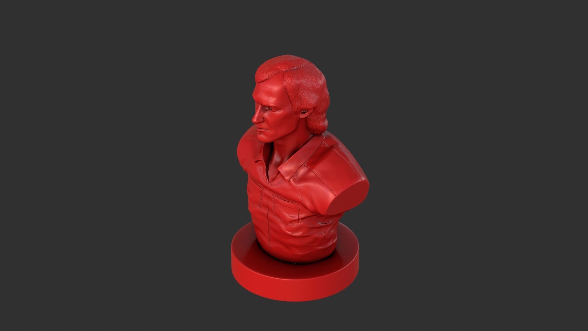 Townes Van Zandt 3D print model_12