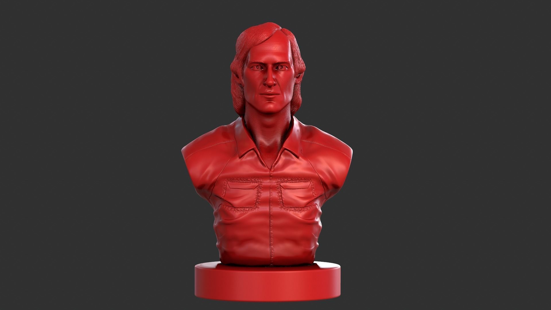 Townes Van Zandt 3D print model_11