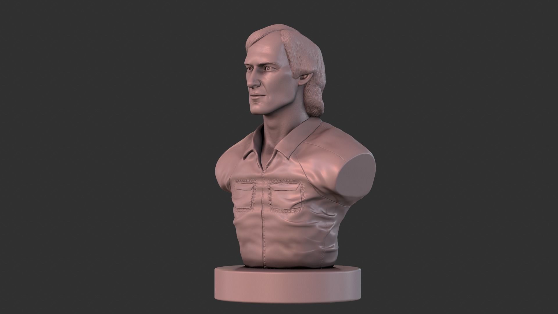 Townes Van Zandt 3D print model_24