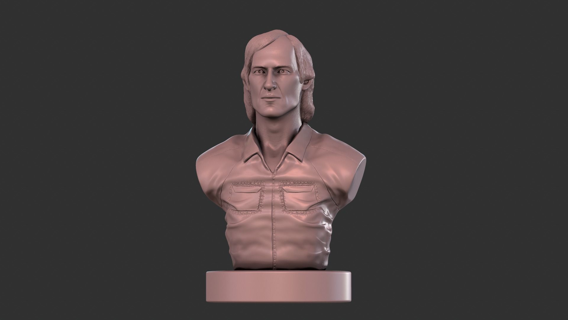 Townes Van Zandt 3D print model_22