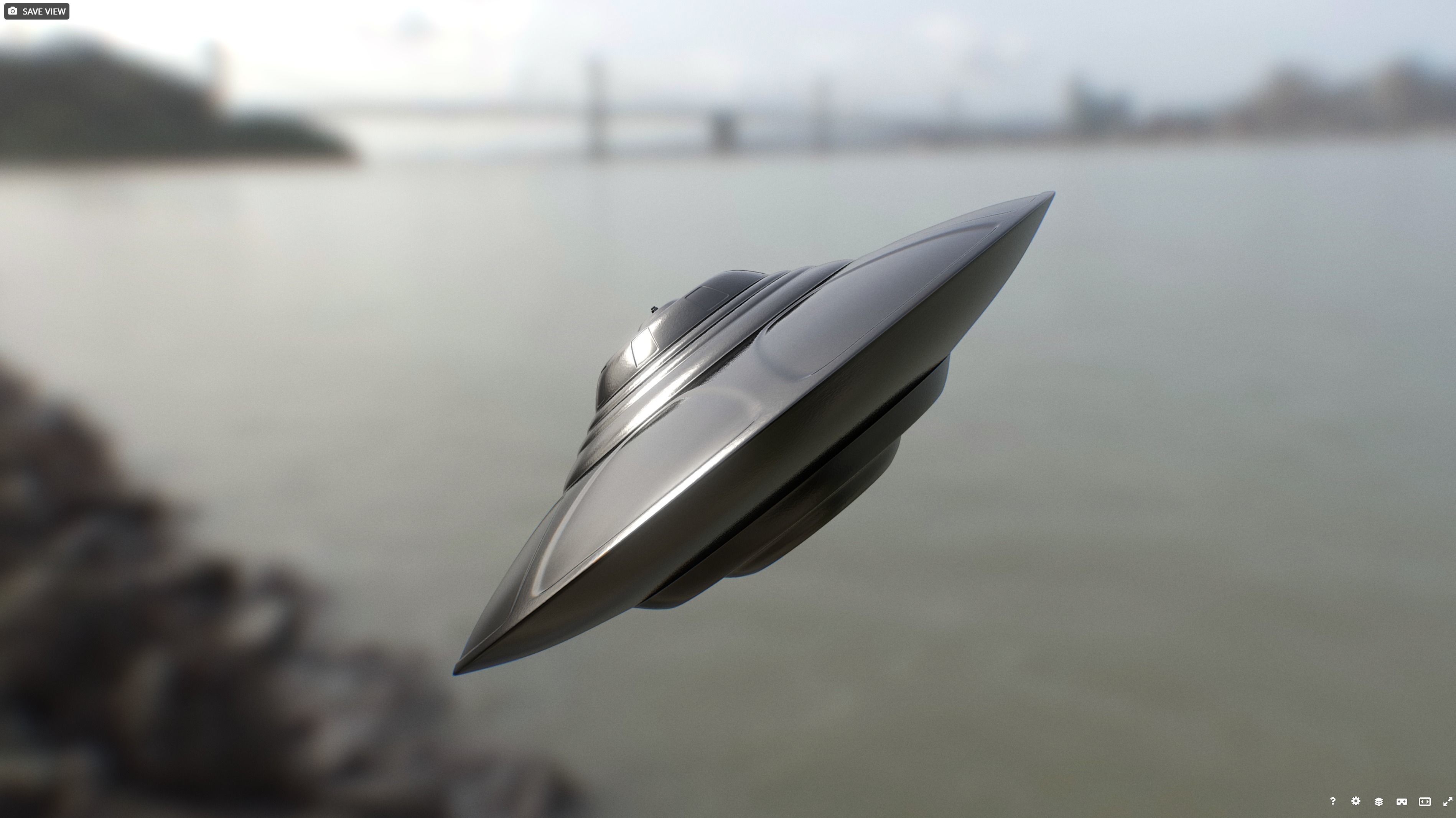 Flying saucer v2 - 3D printing 3D print model_3