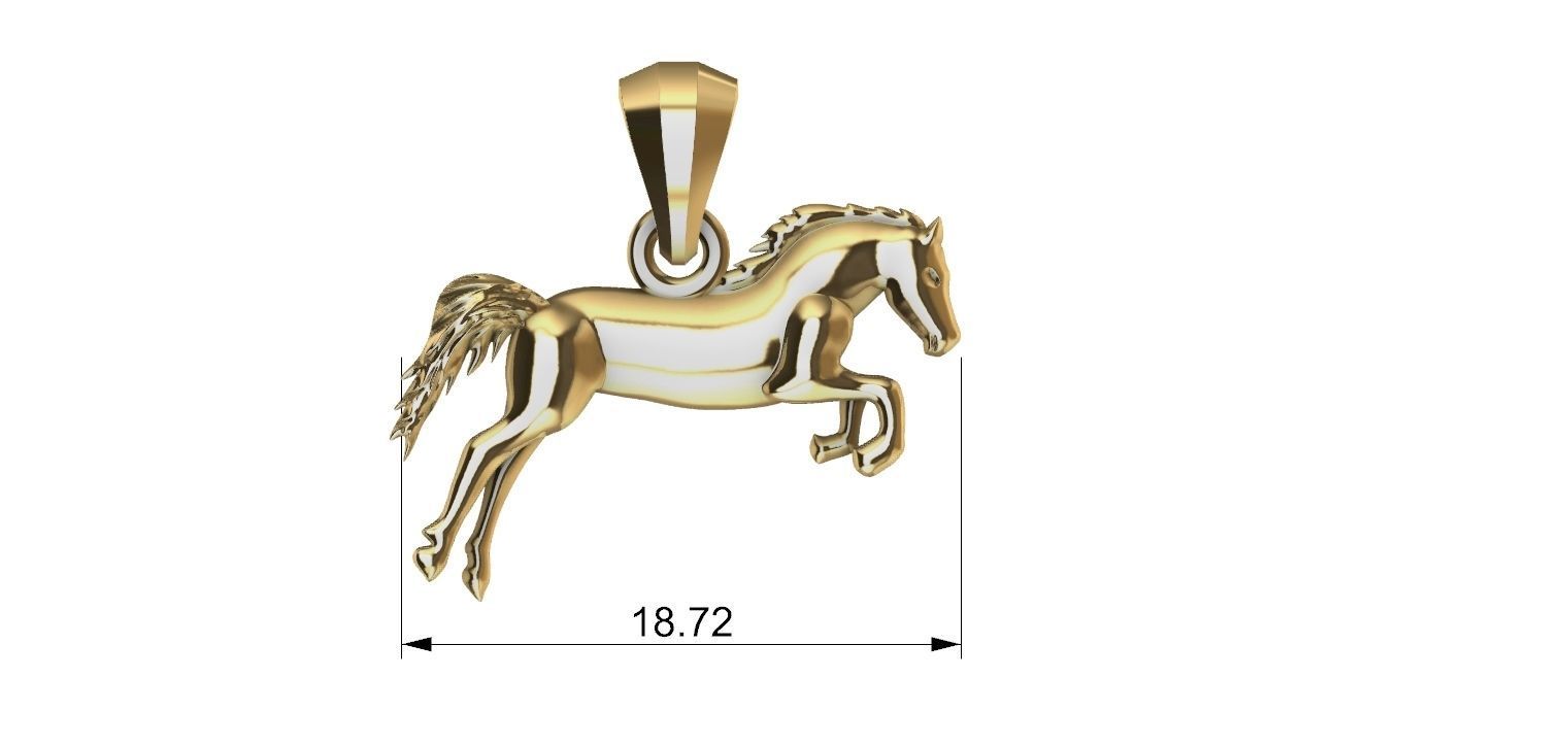 Horse Jumping - Cavalo  3D print model_4