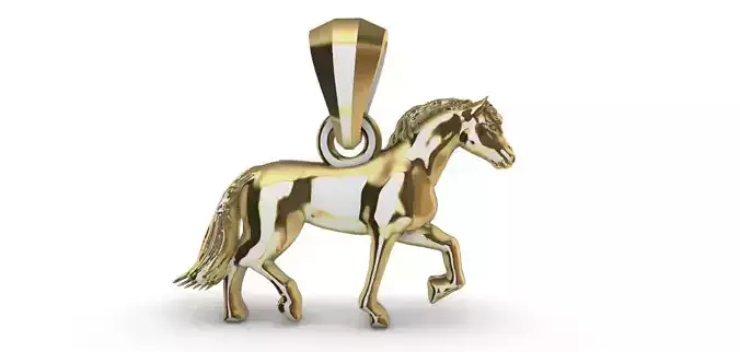 Trotting Horse Pendant - Cavalo trotando  3D print model