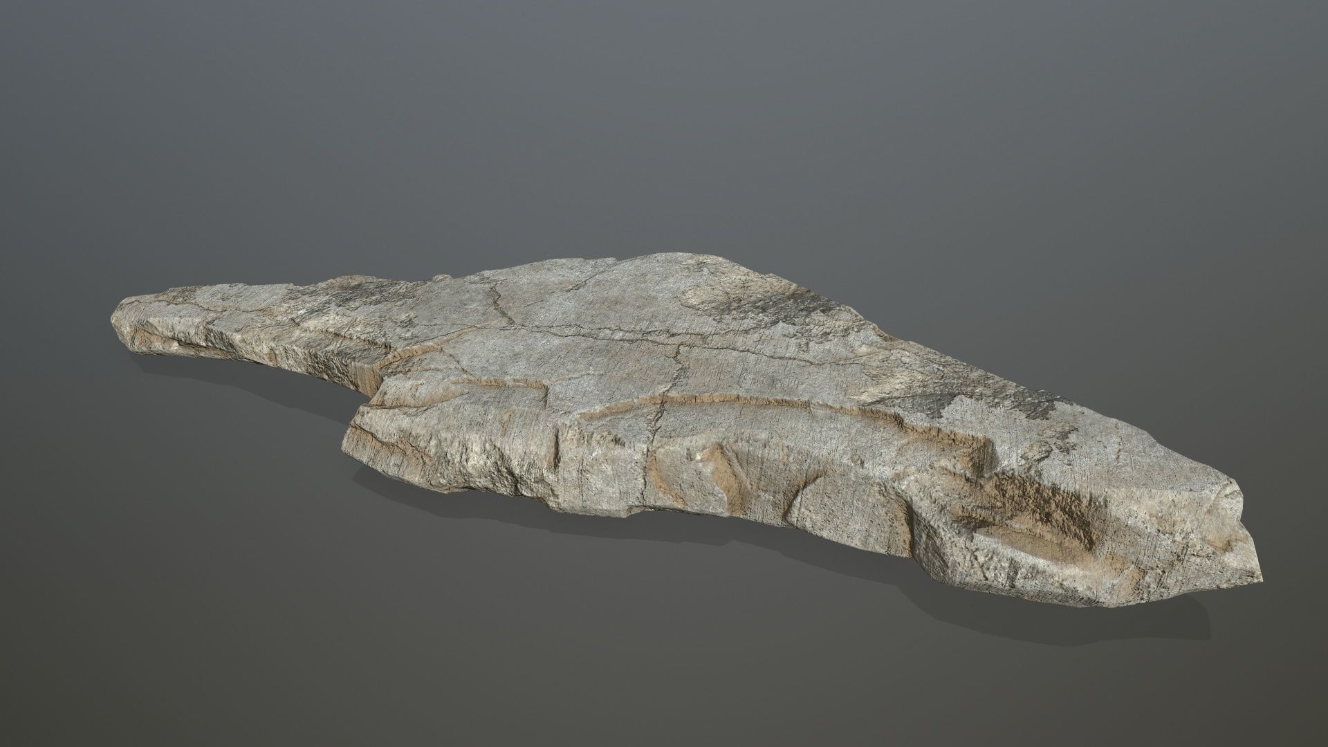 desert rocks Low-poly 3D model_12